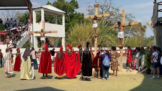 Culmina sin contratiempos Viacrucis en Ayala: representaci&oacute;n cumple 87 a&ntilde;os ininterrumpidos