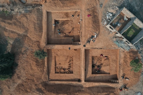 Excavaci&oacute;n de Xigou (China). 