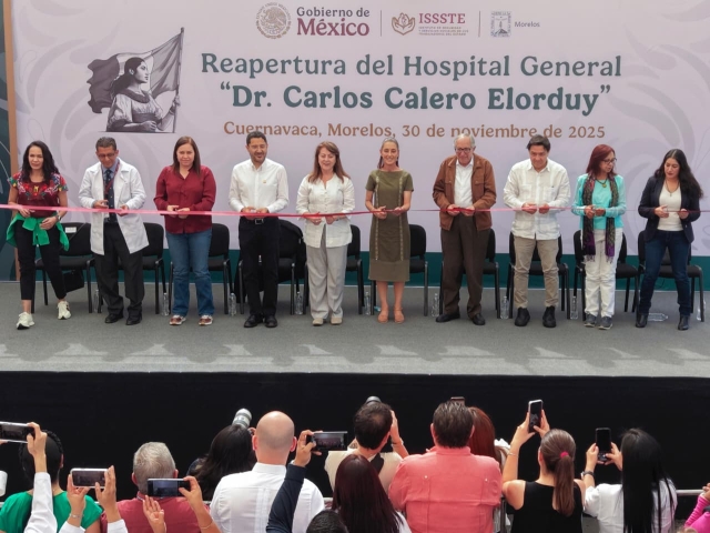 Reabren gobernadora Margarita González Saravia y presidenta Claudia Sheinbaum el hospital general del ISSSTE &#039;Dr. Carlos Calero Elorduy&#039;