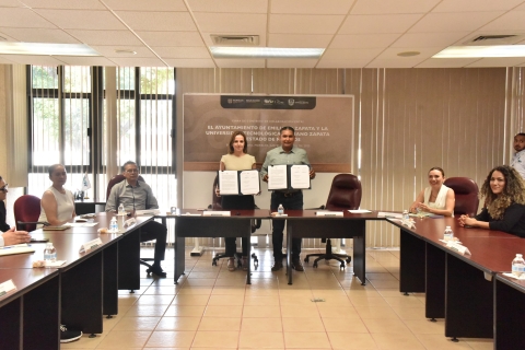Consolidan alianza estratégica UTEZ y Ayuntamiento de Emiliano Zapata