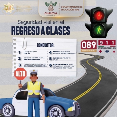 Lanzan campaña ‘Movilidad Escolar Segura’ en Cuautla