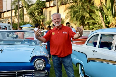 Luis Casas, presidente del Classic Show, dio la bienvenida al evento que despierta la admiraci&oacute;n del p&uacute;blico en general, en la Ex Hacienda de Temixco.