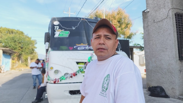 Realizan peregrinación guadalupana operadores de la Ruta 12