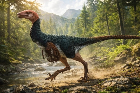 Descubren dinosaurio con cr&aacute;neo reforzado para embestir a sus rivales