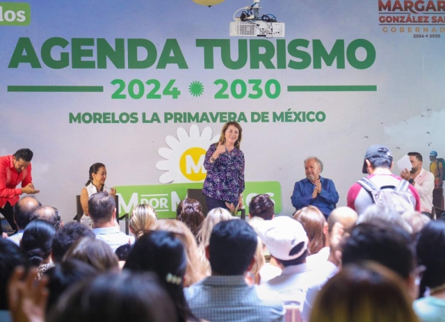 Margarita González participó en el foro &quot;Agenda Turismo 2024- 2030&quot;, convocado por la agrupación M por Morelos, en Tepoztlán. 
