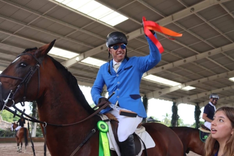  Luis Ximenez se coronó en las pruebas de salto de 1.15 y 1.25 metros.