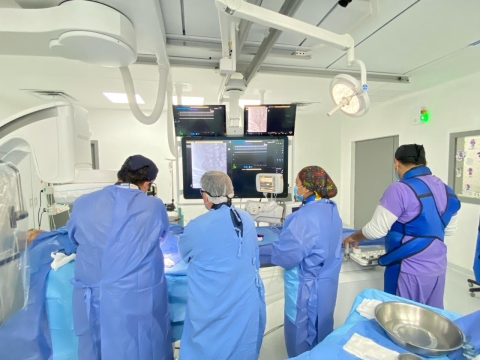 Realiza IMSS Morelos primera trombectom&iacute;a percut&aacute;nea en paciente con problemas para respirar, en HGR/MF No. 1