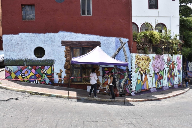 Artista solicita apoyo para gestionar donación de andamio y concluir mural