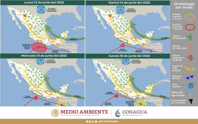 Tendrá Morelos semana con potencial de lluvia