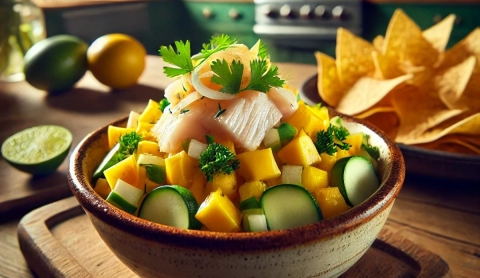 Semana Santa: Ceviche de pescado con mango, una receta fresca para el calor