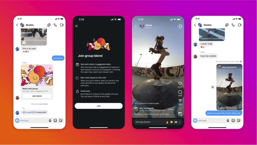 Instagram lanza Blend: un nuevo feed privado para descubrir reels con amigos