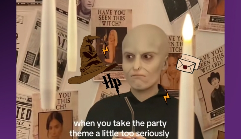 ¿Fiesta temática o invasión de Mortífagos? El disfraz de Voldemort que arrasó en TikTok