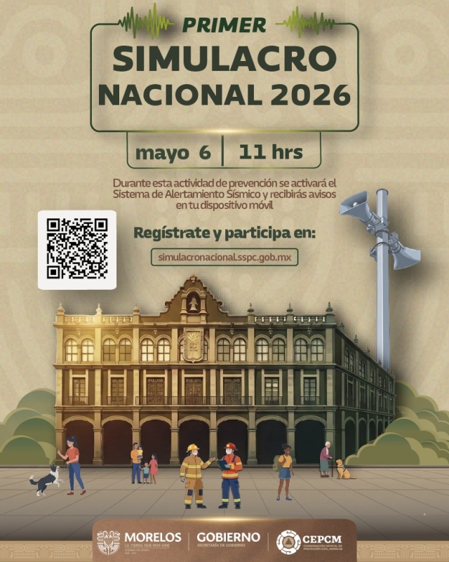 Llama CEPCM a participar en el Simulacro Nacional 2026