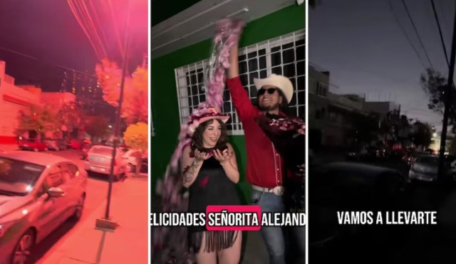 ¿Una sorpresa romántica puede apagar toda una calle? Esto hizo el tiktoker Flores El Patrón en Ecatepec