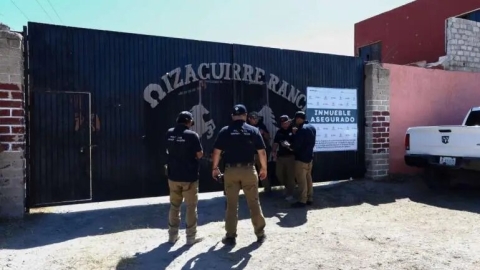 FGR abre rancho Izaguirre a la prensa; madres buscadoras rompen cerco de seguridad