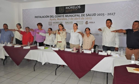 Los integrantes del Consejo Municipal de Salud tomaron protesta.