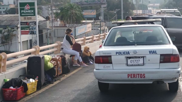 Los afectados tenían como destino el puerto de Acapulco.