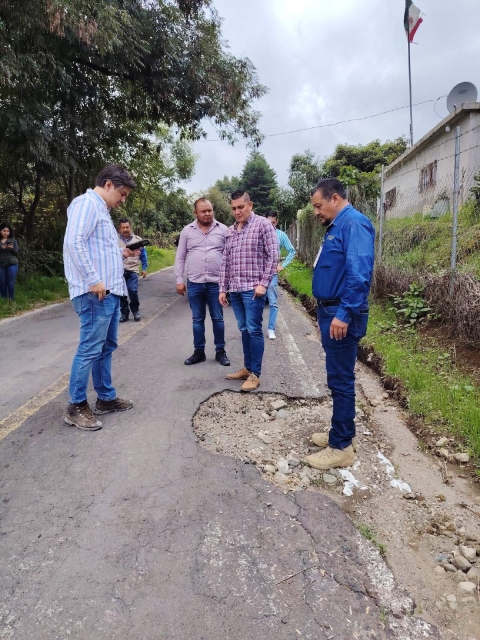 Verifica CEPCM estado de rutas de evacuación en Ocuituco