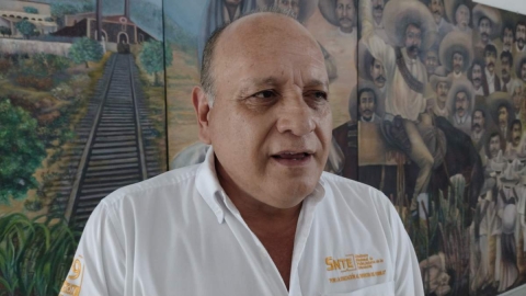 Joel Sánchez, líder de la Sección 19 del SNTE. 