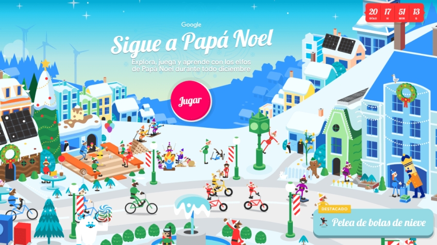 Sigue a Santa Claus con Google: conoce su recorrido en tiempo real
