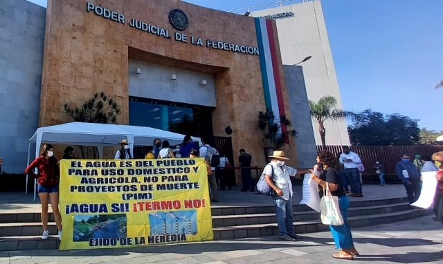 Demandan ejidatarios y activistas se aplique la justicia en el caso de la termoeléctrica