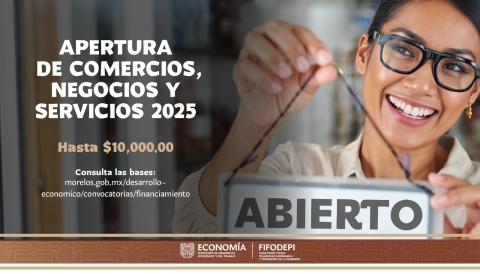 Contin&uacute;a Gobierno de Morelos otorgando respaldo econ&oacute;mico para la formalizaci&oacute;n de negocios