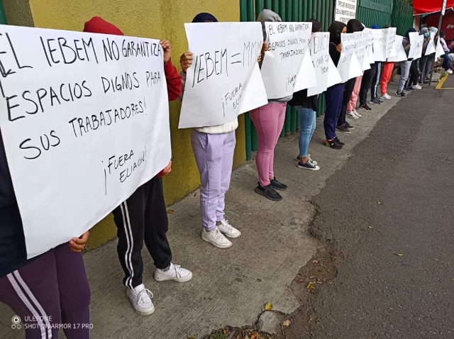 Las actividades en el IEBEM se suspendieron ante las protestas.  