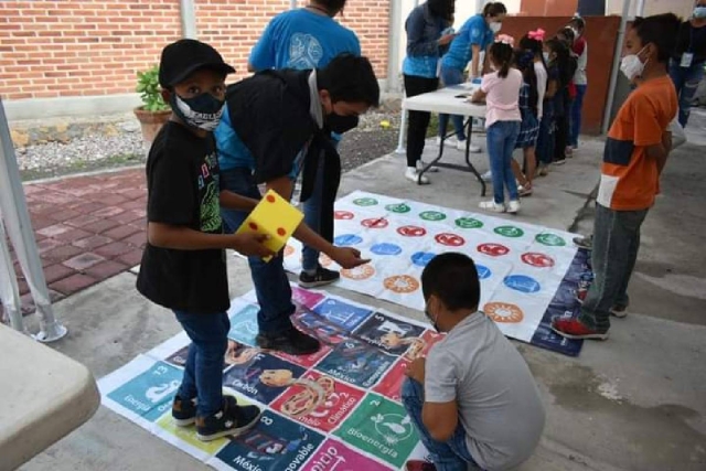 Los niños participaron con entusiasmo.