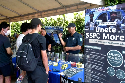 Participa SSPC Morelos en ferias de prevenci&oacute;n para generar entornos seguros y libres de violencias