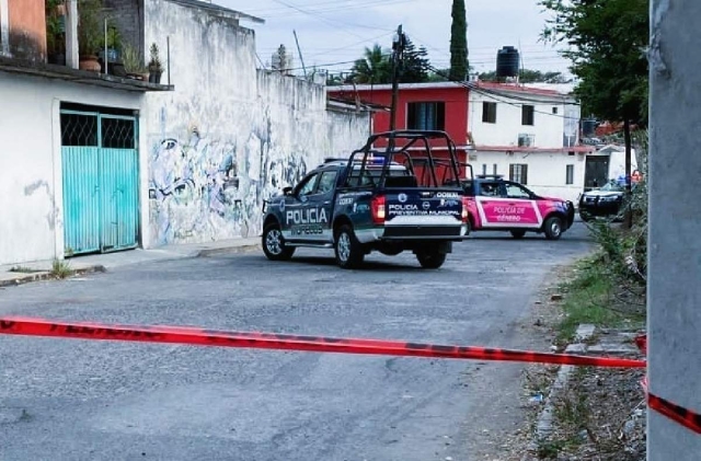 Hieren a una mujer frente a su familia