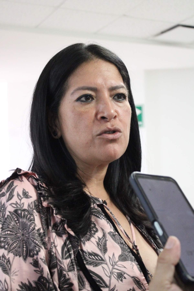 La diputada Mirna Zavala Zúñiga. 