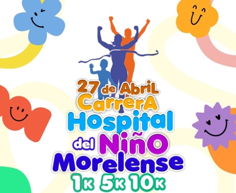 Convoca Hospital del Niño Morelense a participar en carrera atlética con causa