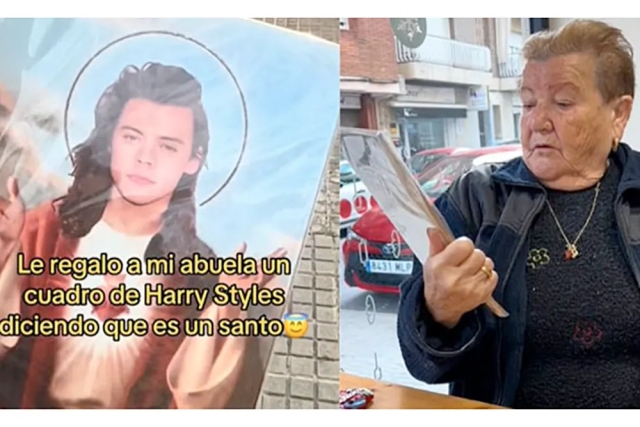 Abuelita encantada con &#039;santo&#039; inesperado: La tierna confusión con Harry Styles