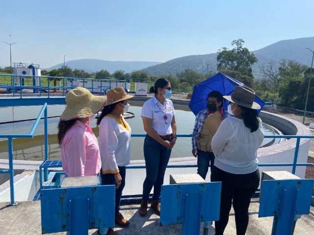 En la reunión se acordó trabajar de manera conjunta para generar las acciones necesarias que permitan el saneamiento de mayor volumen de agua en las plantas tratadoras del municipio de Jojutla.