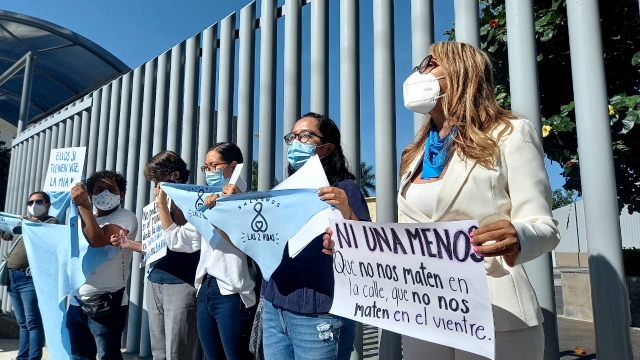 Se manifiestan organizaciones provida en el Congreso