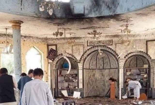 Registran explosión en mezquita de Afganistán.