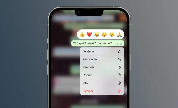Ya puedes usar cualquier emoji en WhatsApp para reaccionar a mensajes