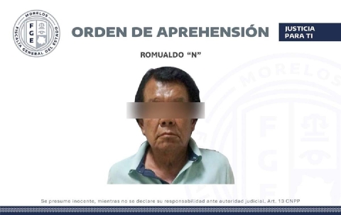 El aprehendido está en espera de la audiencia inicial, en tanto fue recluido en el Centro Estatal de Reinserción Social (Cereso) Morelos.