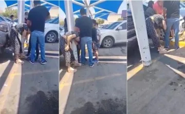 Esposa encuentra a su marido en el mercado con su amante