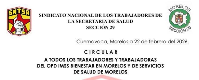 Solicita SNTSA garantizar medidas de seguridad pertinentes en unidades m&eacute;dicas y hospitalarias