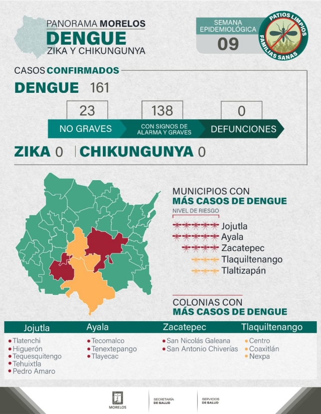 Mantener acciones de eliminación de criaderos permite prevenir dengue, zika y chikungunya: SSM