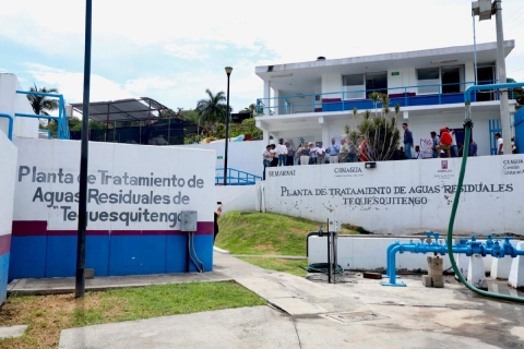 La planta de tratamiento de Tequesquitengo, construida en 2023, es un ejemplo de las que funcionan por debajo de su capacidad por falta de conexiones.