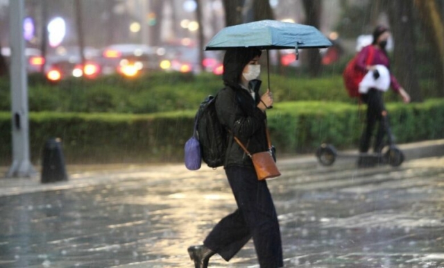 SMN prevé lluvias con descargas eléctricas y caída de granizo en cinco estados del país