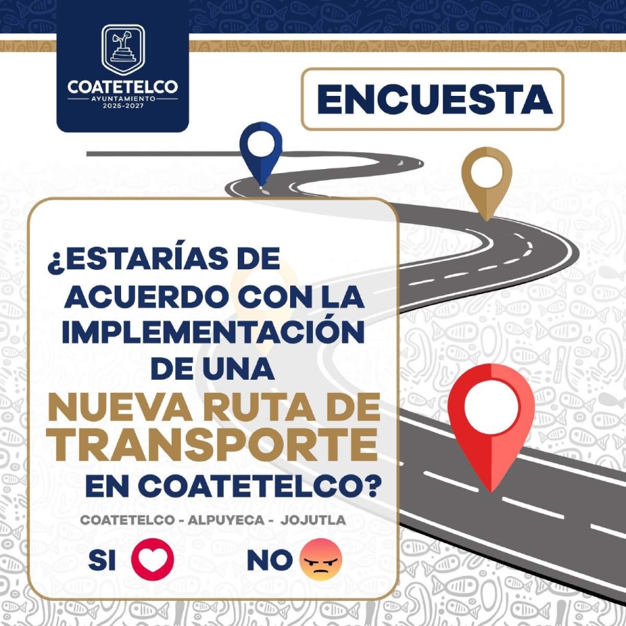 Avanza proyecto de ruta de transporte entre Coatetelco, Alpuyeca y Jojutla