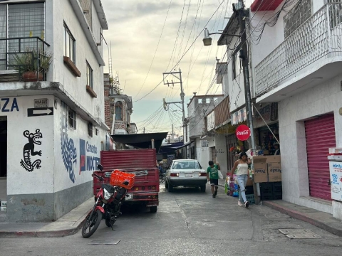 La zona donde ocurrió la agresión.