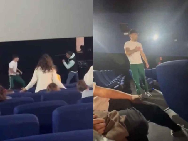 Boxeador golpea a hombre que agredió a una mujer durante función de cine