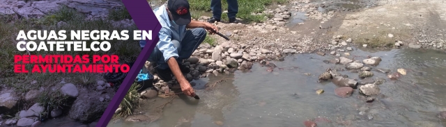 Buscan determinar el tipo de contaminación que se vierte al cuerpo de agua.