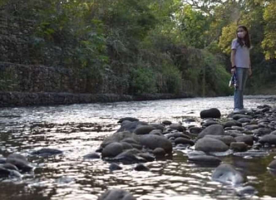 El río cada vez tiene menos agua.