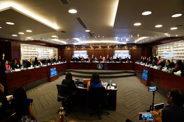 Aprueba pleno del TSJ la terna que será enviada al Congreso de Morelos
