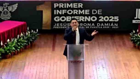 Rinde Jes&uacute;s Corona su primer informe de gobierno